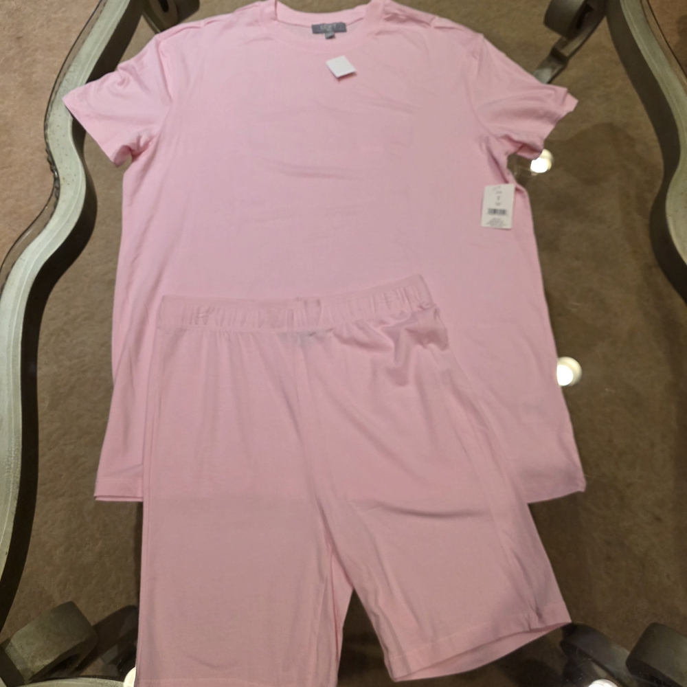 LOFT Soft Pink Sleepwear Set - Picture 5 of 9